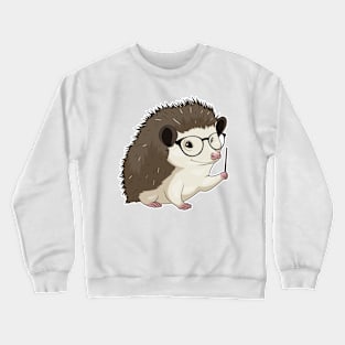 Hedgehog Teacher Pointer Crewneck Sweatshirt